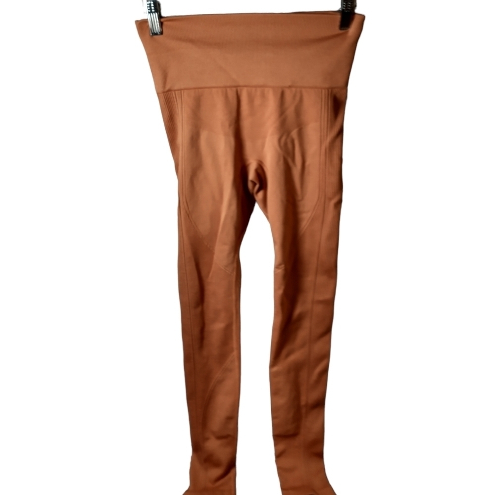 ALALA Flow High Waisted Seamless Leggings, tangerine, size M
